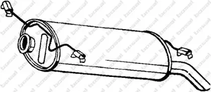 135-717 BOSAL Глушитель выхлопных газов конечный