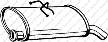 135-707 BOSAL Глушитель выхлопных газов конечный