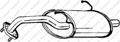 142-701 BOSAL Глушитель выхлопных газов конечный