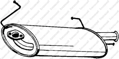 145-237 BOSAL Глушитель выхлопных газов конечный