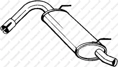 148-135 BOSAL Глушитель выхлопных газов конечный
