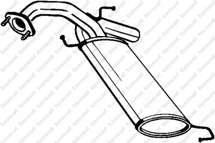 148-173 BOSAL Глушитель выхлопных газов конечный