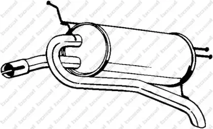 148-223 BOSAL Глушитель выхлопных газов конечный