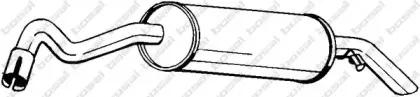 154-219 BOSAL Глушитель выхлопных газов конечный