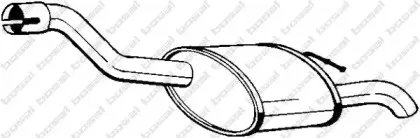 154-375 BOSAL Глушитель выхлопных газов конечный