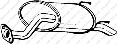 163-395 BOSAL Глушитель выхлопных газов конечный