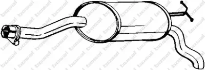 175-299 BOSAL Средний глушитель выхлопных газов