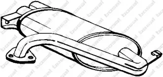 177-115 BOSAL Глушитель выхлопных газов конечный