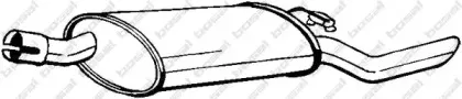 185-223 BOSAL Глушитель выхлопных газов конечный