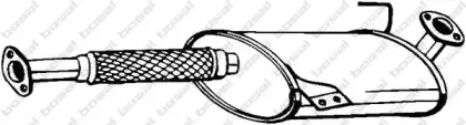 185-105 BOSAL Средний глушитель выхлопных газов