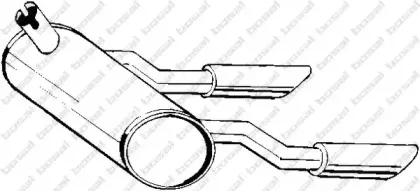 185-582 BOSAL Глушитель выхлопных газов конечный