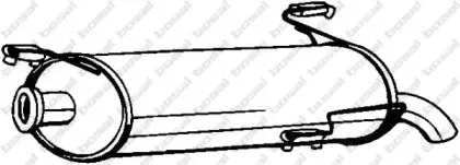 190-219 BOSAL Глушитель выхлопных газов конечный