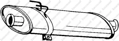 200-269 BOSAL Средний глушитель выхлопных газов