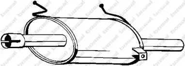 219-117 BOSAL Глушитель выхлопных газов конечный