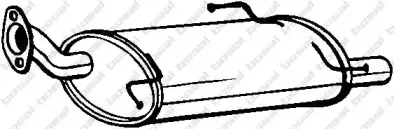 219-383 BOSAL Глушитель выхлопных газов конечный