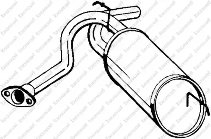 229-755 BOSAL Глушитель выхлопных газов конечный