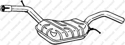 233-083 BOSAL Средний глушитель выхлопных газов