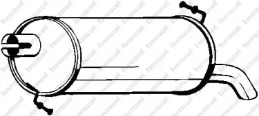 233-509 BOSAL Глушитель выхлопных газов конечный