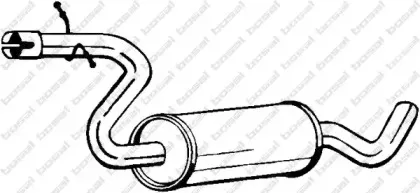 105-877 BOSAL Средний глушитель выхлопных газов