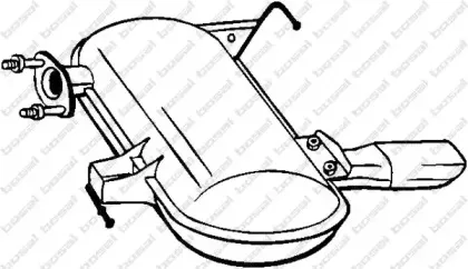 247-009 BOSAL Глушитель выхлопных газов конечный