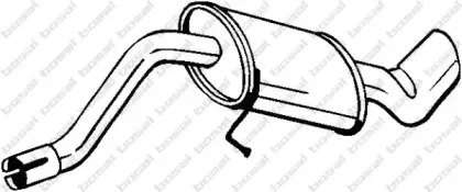 247-035 BOSAL Глушитель выхлопных газов конечный