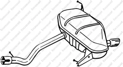 247-195 BOSAL Глушитель выхлопных газов конечный