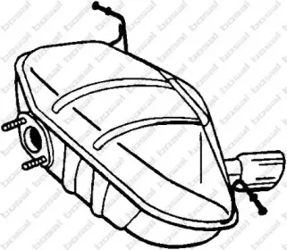 247-413 BOSAL Глушитель выхлопных газов конечный