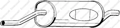 247-893 BOSAL Глушитель выхлопных газов конечный