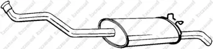 278-221 BOSAL Глушитель выхлопных газов конечный