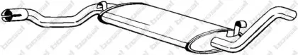 278-277 BOSAL Средний глушитель выхлопных газов