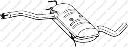 278-483 BOSAL Средний глушитель выхлопных газов