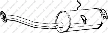 278-491 BOSAL Средний глушитель выхлопных газов