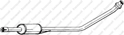 281-235 BOSAL Средний глушитель выхлопных газов