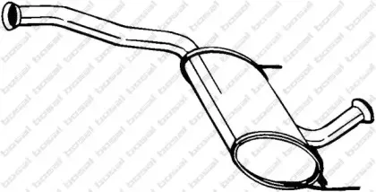 281-693 BOSAL Средний глушитель выхлопных газов