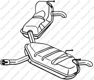 281-977 BOSAL Глушитель выхлопных газов конечный
