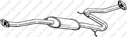 283-521 BOSAL Средний глушитель выхлопных газов