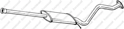 284-307 BOSAL Средний глушитель выхлопных газов