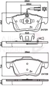 ADB12032 COMLINE Комплект тормозных колодок, дисковый тормоз