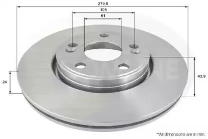 ADC1516V COMLINE Тормозной диск