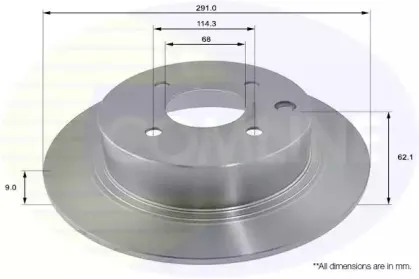 ADC0283 COMLINE Тормозной диск