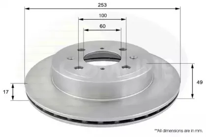 ADC0920V COMLINE Тормозной диск