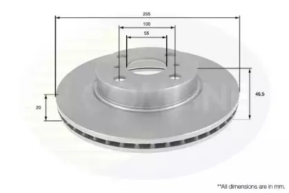 ADC01164V COMLINE Тормозной диск