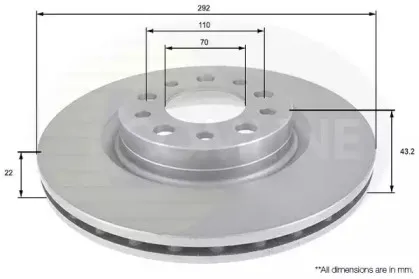 ADC1826V COMLINE Тормозной диск