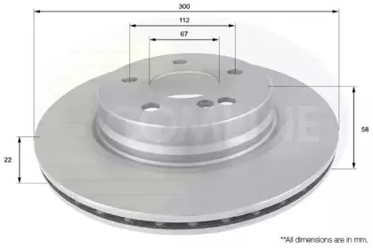 ADC1658V COMLINE Тормозной диск