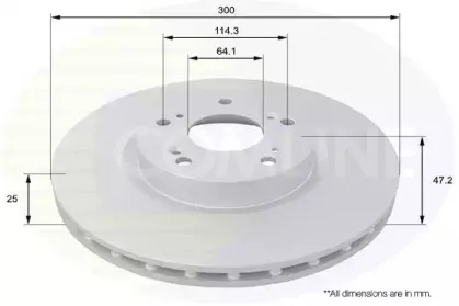 ADC0568V COMLINE Тормозной диск