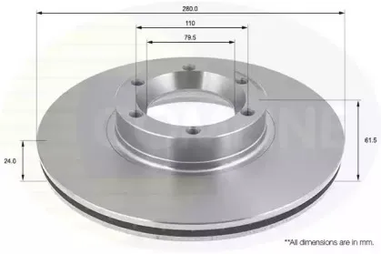 ADC0263V COMLINE Тормозной диск