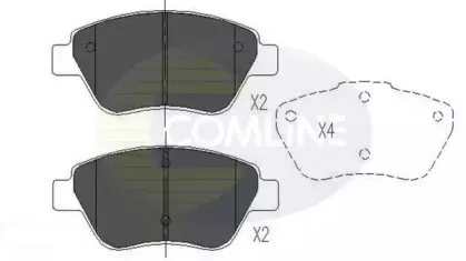 CBP01535 COMLINE Комплект тормозных колодок, дисковый тормоз