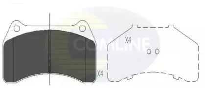 CBP06056 COMLINE Комплект тормозных колодок, дисковый тормоз
