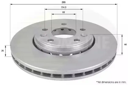 ADC1584V COMLINE Тормозной диск