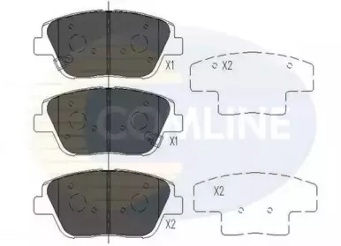 CBP36080 COMLINE Комплект тормозных колодок, дисковый тормоз